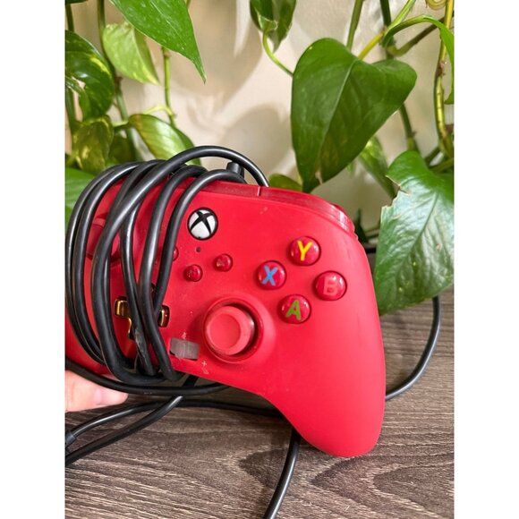 PowerA Red Wired Xbox Controller - Picture 2 of 9